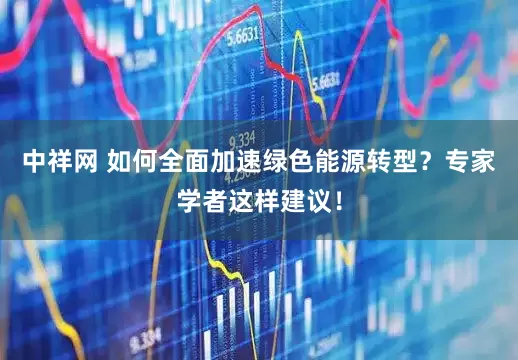 中祥网 如何全面加速绿色能源转型？专家学者这样建议！